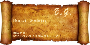 Bersi Godvin névjegykártya
